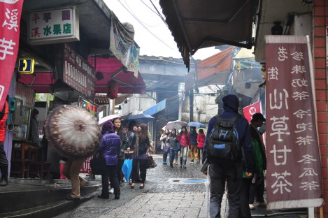 old main street/pingxi, taiwan/jan 2013
