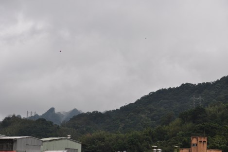our lantern finds a buddy/pingxi, taiwan/jan 2013