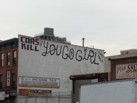 YOU GO GIRL!/bedford ave, bed-stuy, bklyn/dec 2012