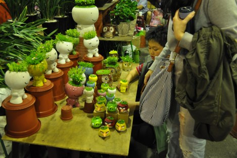 angry bird pots/da'an, taipei/jan 2013