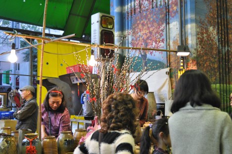 flowering branches everywhere/da'an, taipei/jan 2013