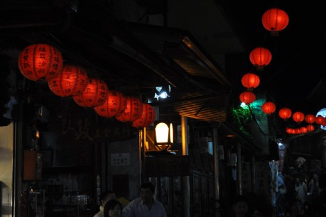 main street in pingxi/pinxi, taiwan/feb 2013