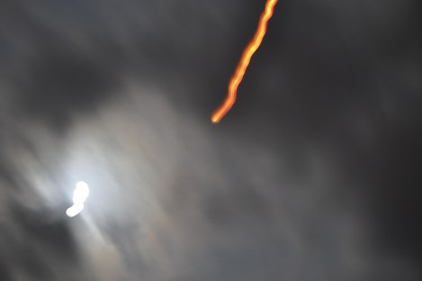 lantern + moon/pinxi, taiwan/feb 2013