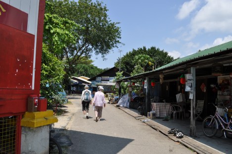 mom + louise setting out/pulau ubin, singapore/march 2013
