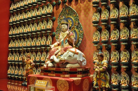 akasagarbha bhodisattva (guardian deity for tigers like me!) in buddha tooth relic temple/singapore/march 2013