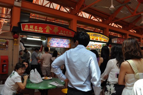 my bee hoon line/maxwell food center/singapore/march 2013
