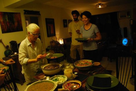 ladies, dinner is served/manav's casa, taipei/march 2013