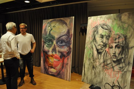 sp williams + ping chu with sp's creations