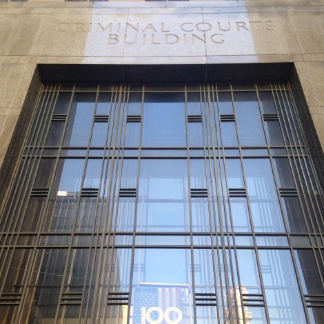 100 Centre Street \\ Going into court for my second appearance \\ APPLES&AZALEAS